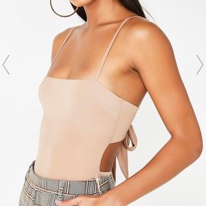 Tiger Mist Sunrise Nude Bodysuit Medium NWT